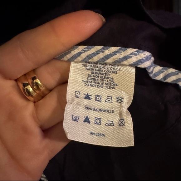 Lands End plus size navy blue jacket size 1x - Picture 3 of 5